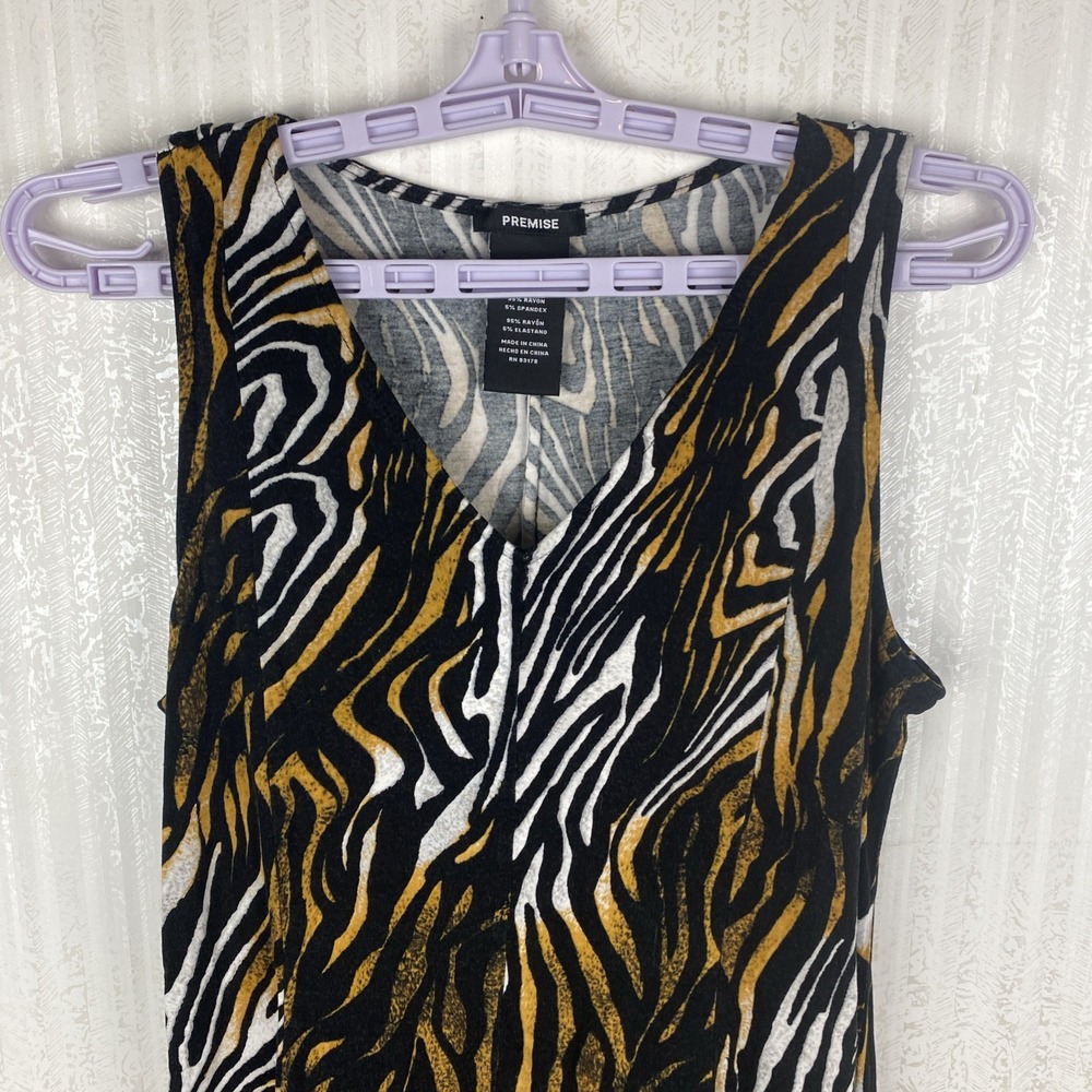 Premise Women's Summer Dress Zebra Print Size Medium - Picture 2 of 10